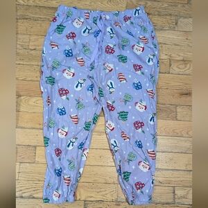 GUC Cuffed Holiday Pajama Bottoms ladies XL *H2
